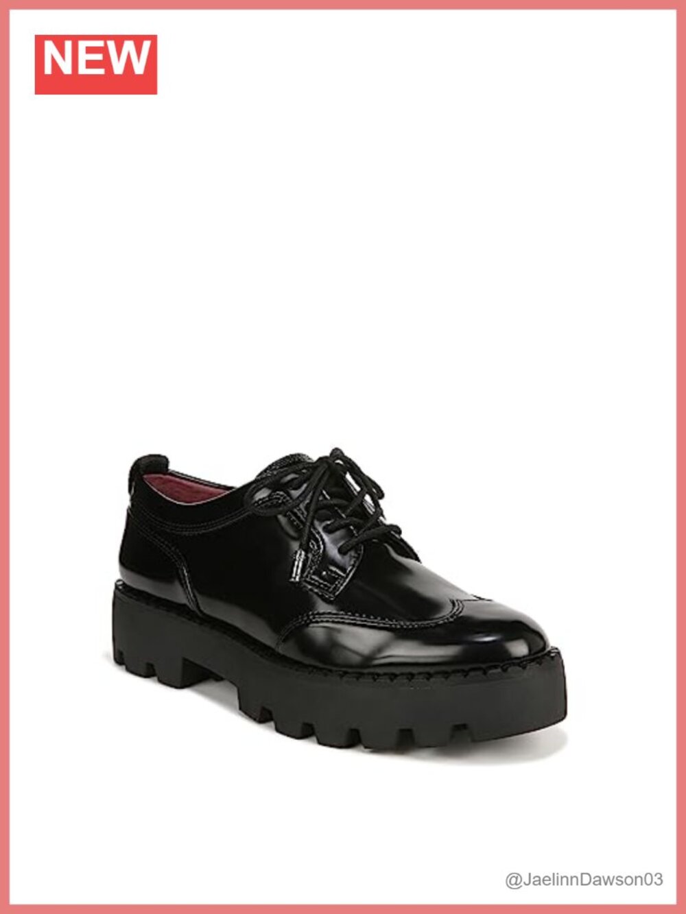 Lug Sole Oxford Lace Up Loafers Platform Casual Shoes